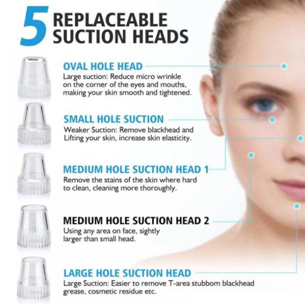 Electric Suction Blackhead Instrument Home Beauty Instrument Blackhead Pore Cleaning (rechargable).